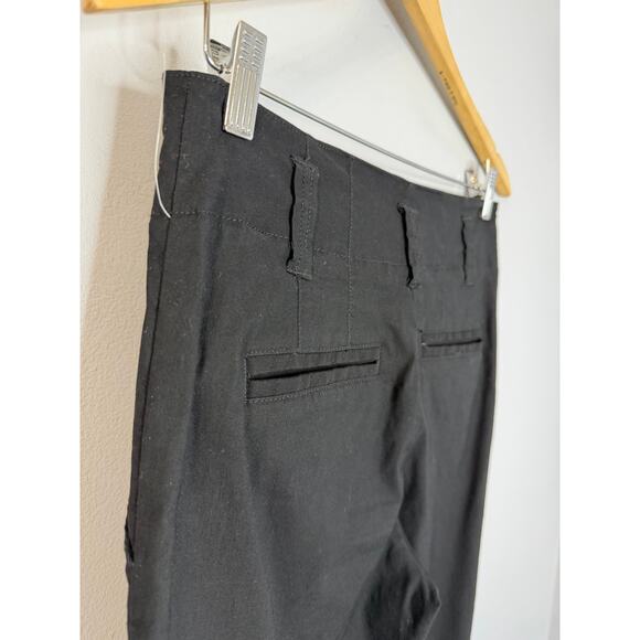 Maeve by Anthropologie Naomi Linen Blend Wide-Leg Flare Pants Black Sz 4 NWOT - Picture 10 of 16